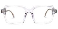 Eladio - Rectangle Crystal Eyeglasses | Vooglam Angle View