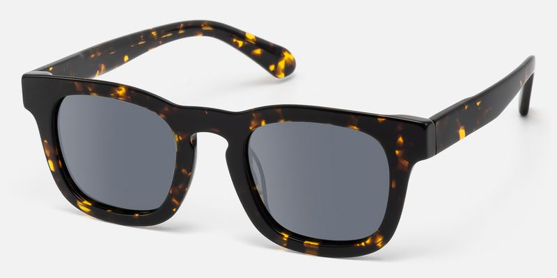 Brovia - Square Tortoise Sunglasses by Vooglam