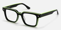 Fractal - Square Black Eyeglasses