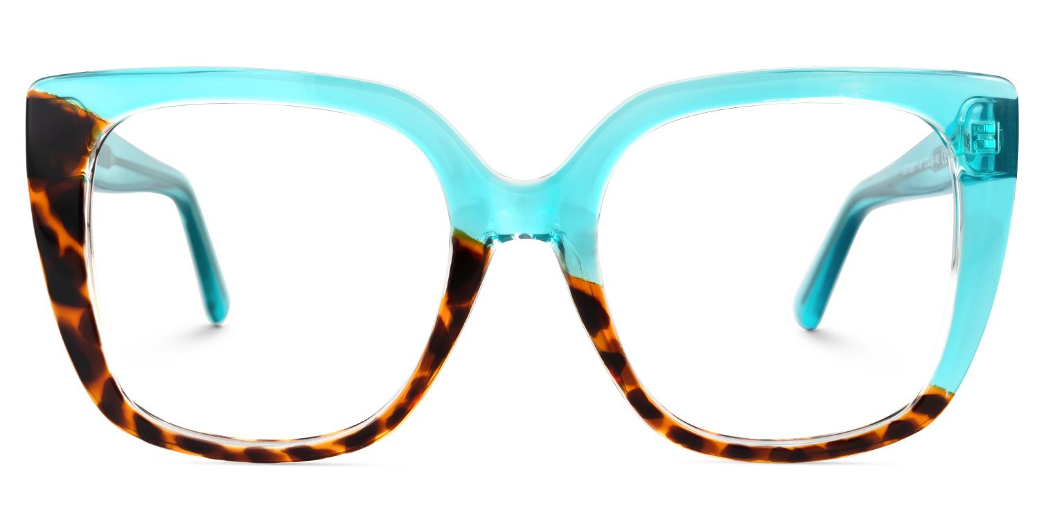 Absolom - Square Blue/Tortoise Two-tone Eyeglasses product detail 2