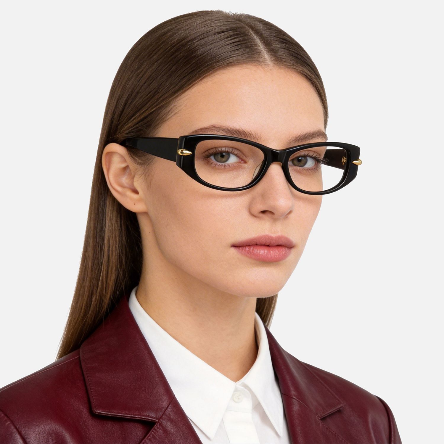Explore the design story of Erica - Rectangle Black Eyeglasses | Vooglam