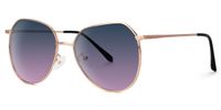 Fedele - Geometric Gold Prescription Sunglasses | Vooglam Front View