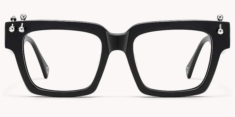 PIERCE - Square Black Eyeglasses
