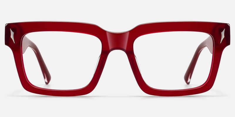 Razor - Rectangle Red Eyeglasses