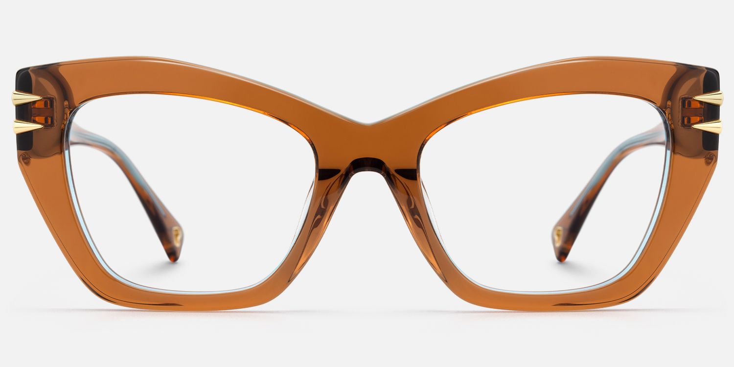 Manon - Cat Eye Brown Eyeglasses product detail 2