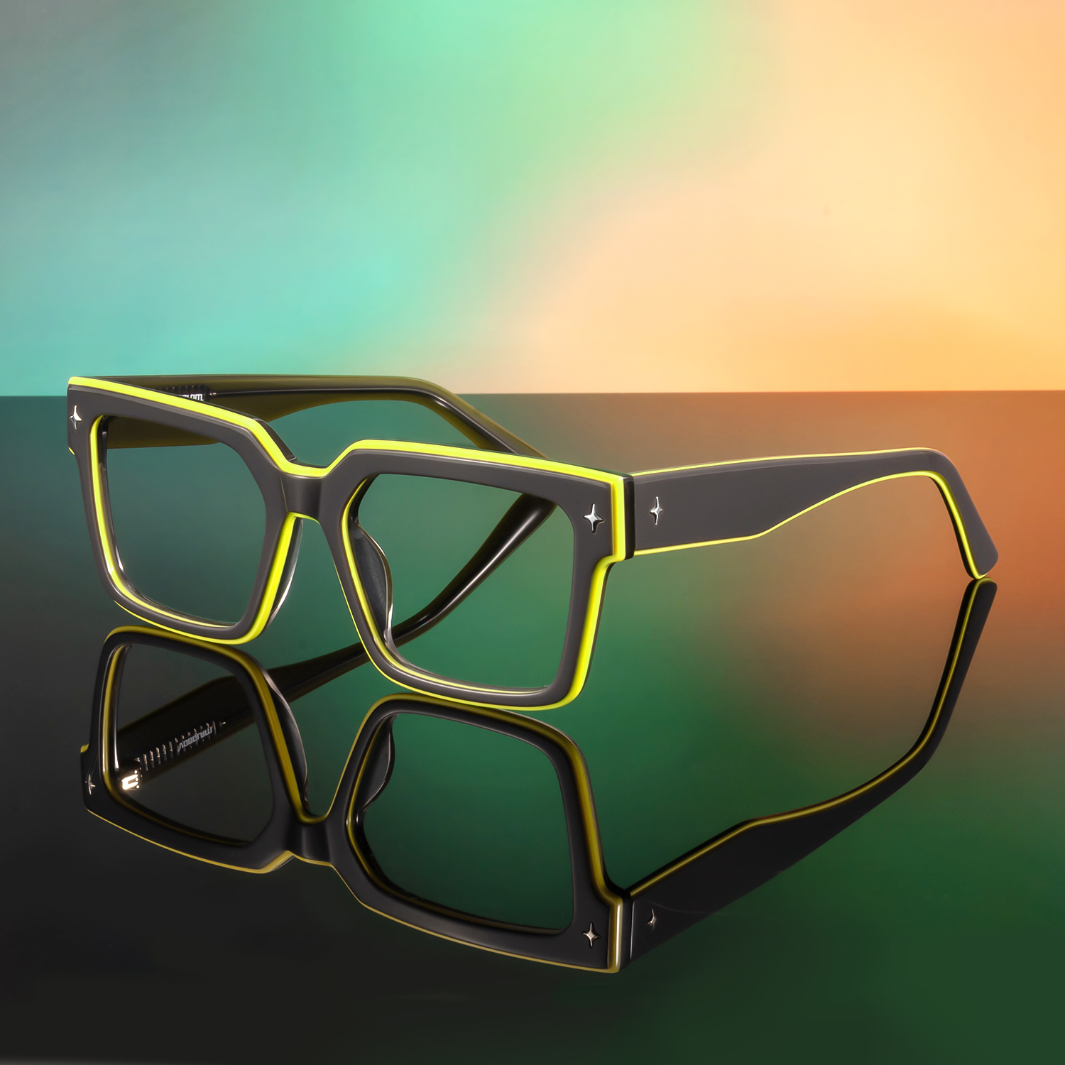 Havok - Rectangle Gray Eyeglasses - 3