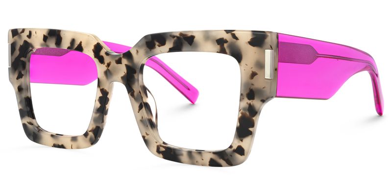 Vaeda - Bold Square Tortoise Eyeglasses