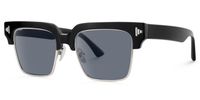 Nathifa - Browline Black Sunglasses | Vooglam Front View