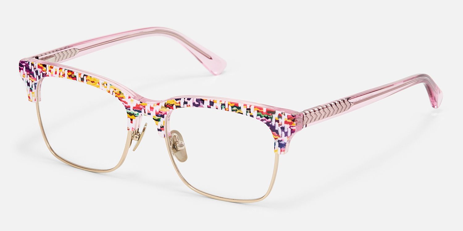 Cosmic - Browline Multicolor Eyeglasses | Vooglam Front View