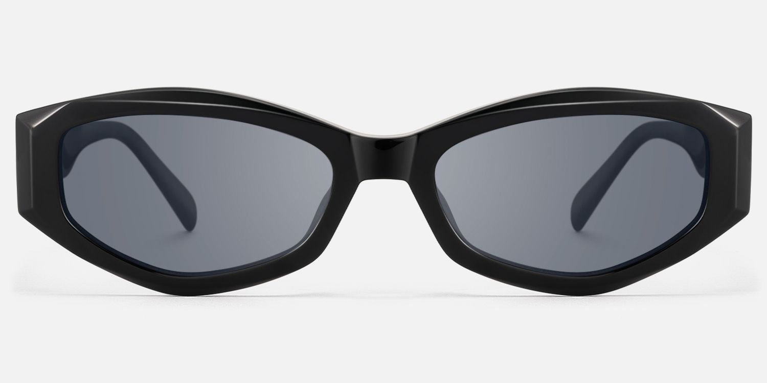 Vesper - Geometric Black Sunglasses product detail 2