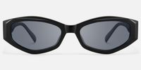 Vesper - Geometric Black Sunglasses | Vooglam Angle View