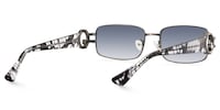 Aurae - Rectangle Grey Sunglasses - 3