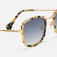 Sundance - Square Yellow Sunglasses | Vooglam Design Details