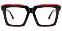 Altresha - Square Black Eyeglasses | Vooglam Angle View