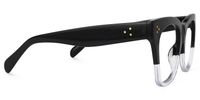 Carole - Rectangle Black/Crystal Eyeglasses | Vooglam