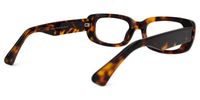 Elmarie - Rectangle Tortoise Eyeglasses | Vooglam Side View