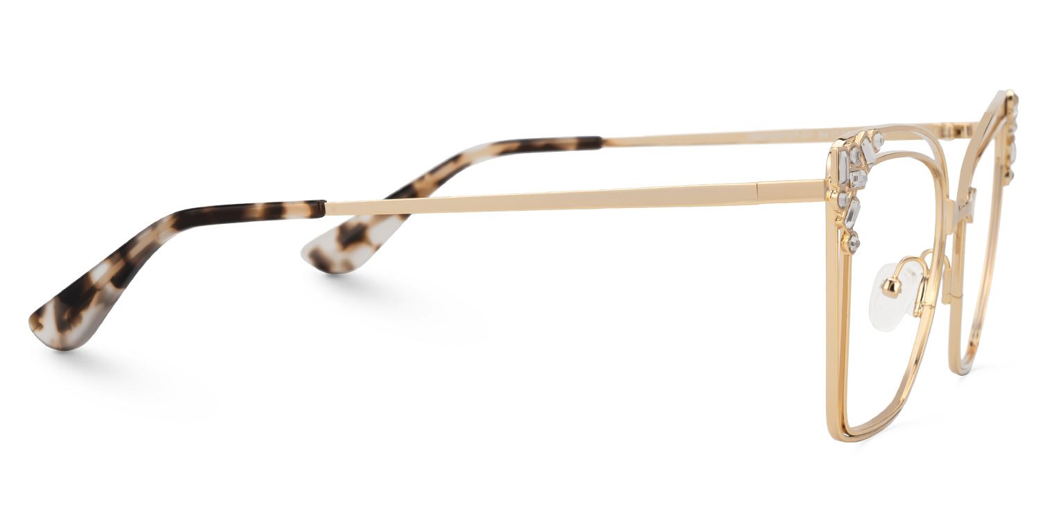 Fathiyya - Butterfly Gold Eyeglasses | Vooglam 4