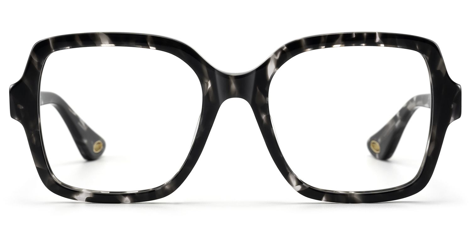 Meridian - Statement Square Black Eyeglasses | Vooglam Product Details 1