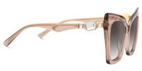 Icarus - Cat Eye Champagne Sunglasses | Vooglam 