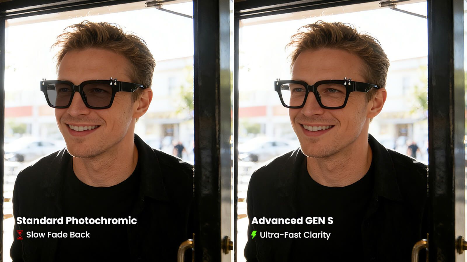 transitions lenses vs standard photochromic