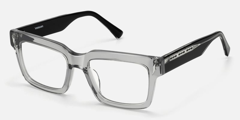 Razor - Rectangle Silver Eyeglasses