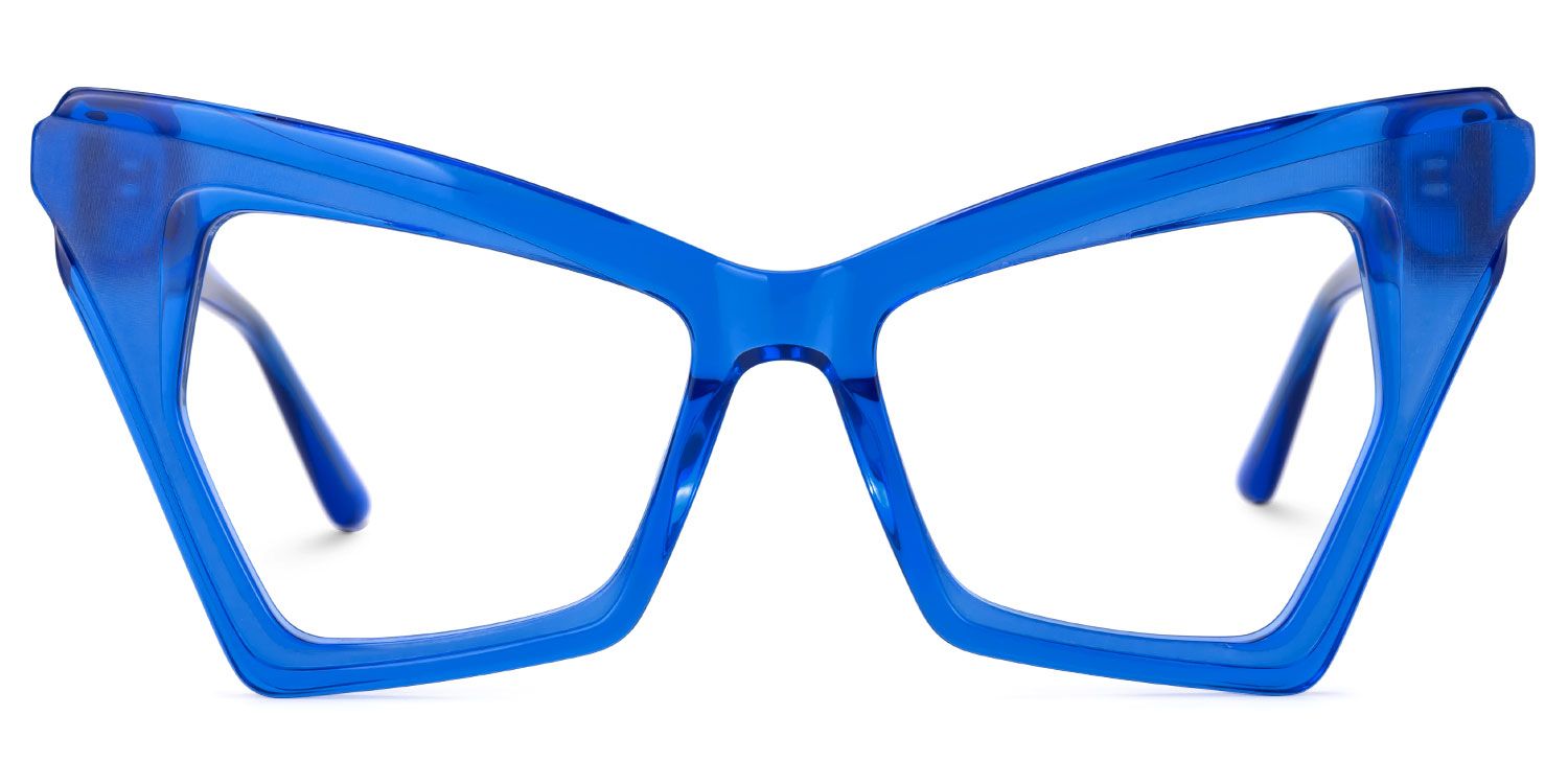 Elphaba - Butterfly Blue Eyeglasses | Vooglam Angle View
