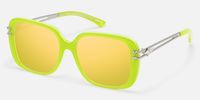 Nova - Square Green Sunglasses
