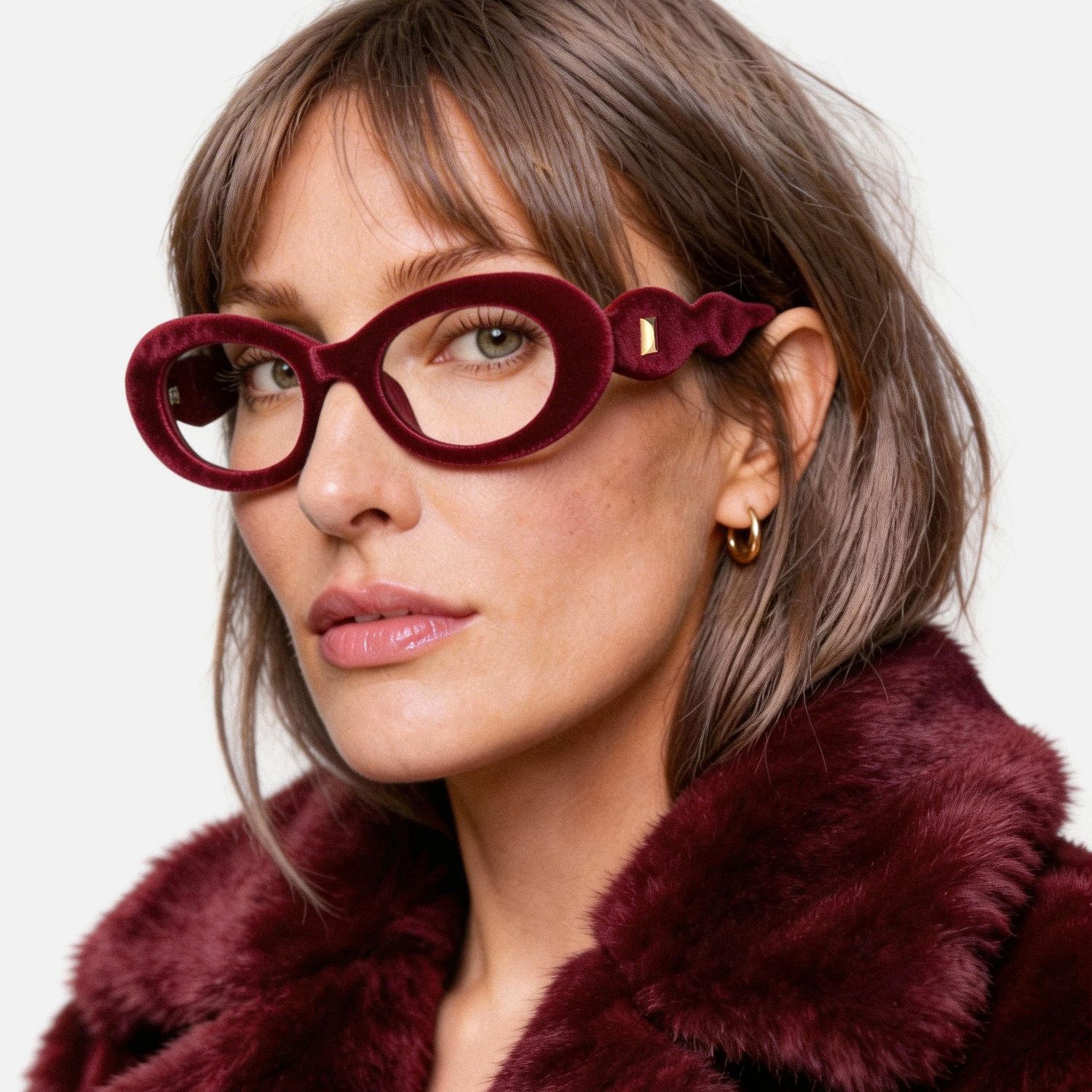 Explore the design story of Royale - Oval Red Eyeglasses | Vooglam