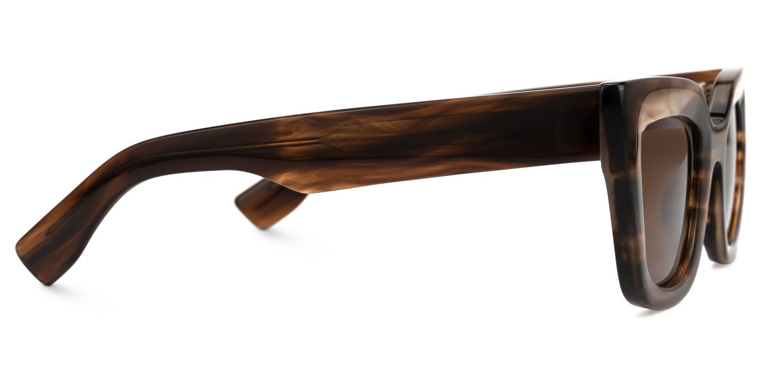Delarosa - Cat Eye Brown Sunglasses product detail 4