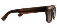 Delarosa - Cat Eye Brown Sunglasses | Vooglam 