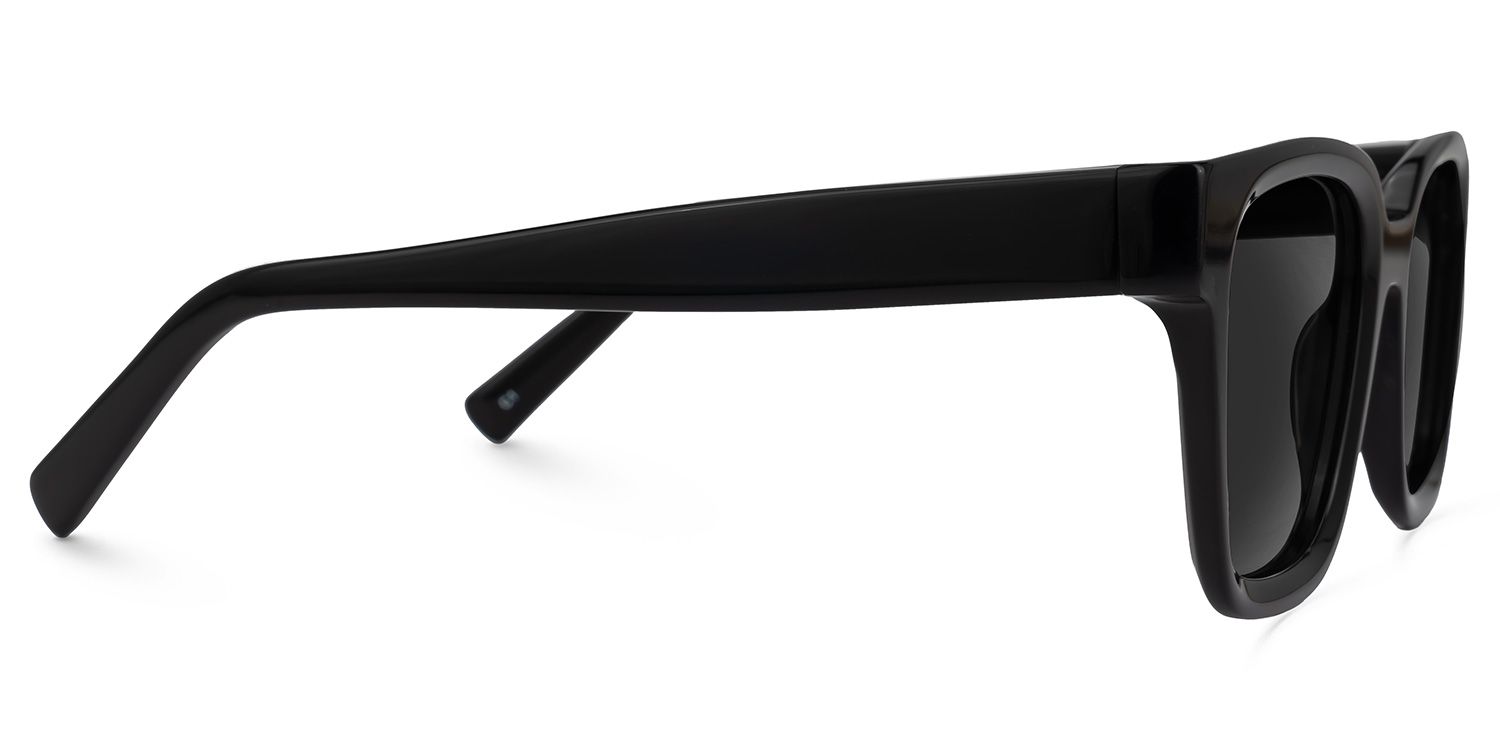 Dawes - Rectangle Black Sunglasses | Vooglam 4