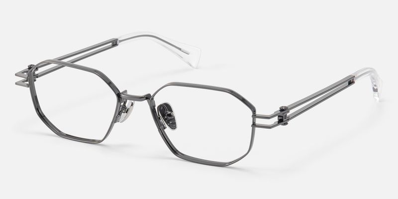 Loos - Geometric Gray Eyeglasses