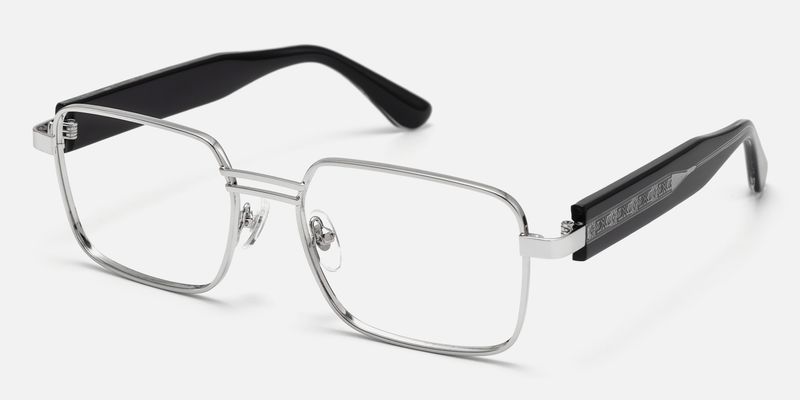 Ubuntu - Rectangle Silver Eyeglasses