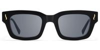 Wave - Cat Eye Black Sunglasses | Vooglam Angle View