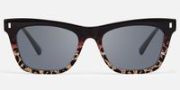 Calico - Square Two-tone Sunglasses | Vooglam Angle View