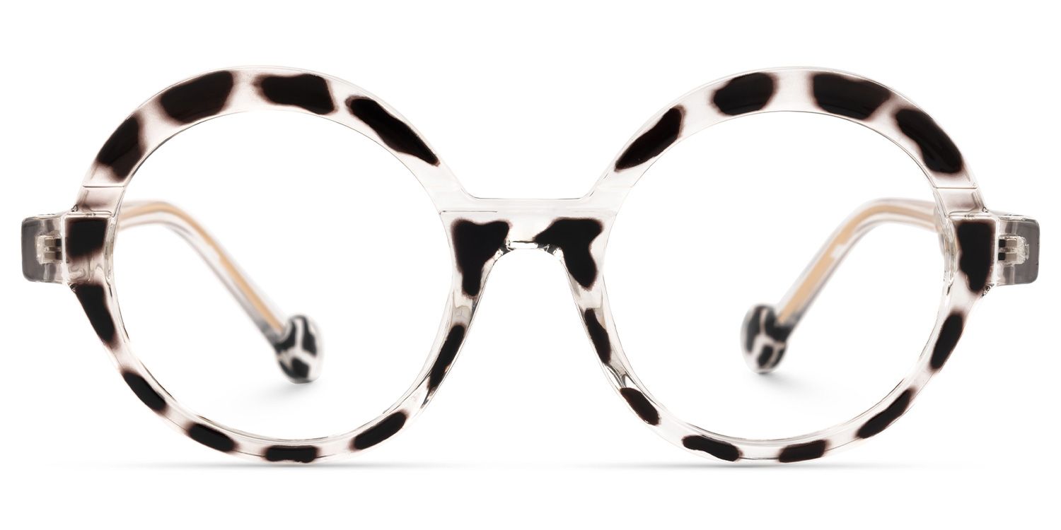 Baback - Round Animal Eyeglasses | Vooglam Angle View