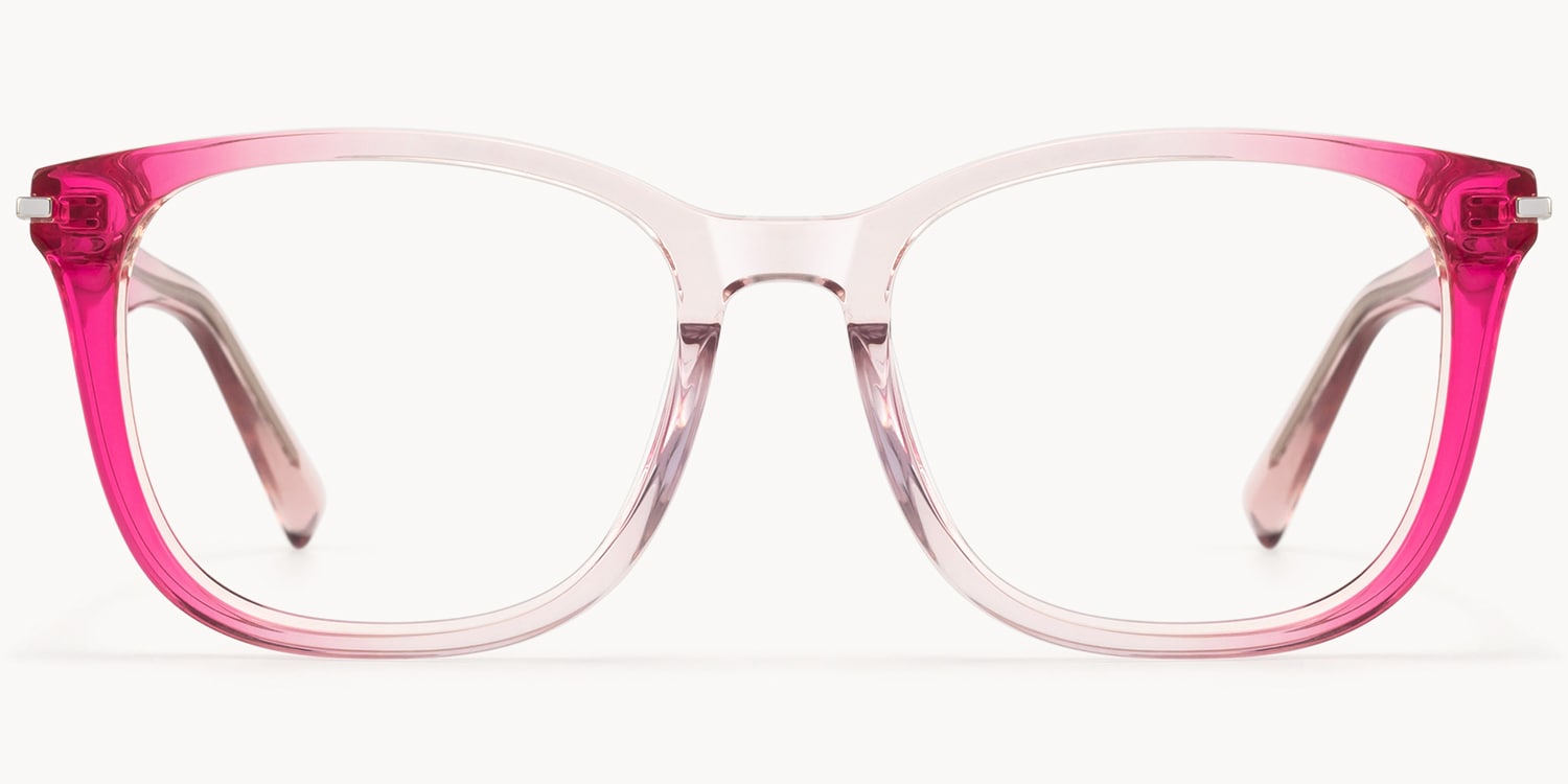 Holo - Square Pink Eyeglasses - 1