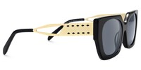 Titan - Rectangle Black Sunglasses - 4