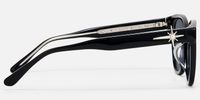 Shine in silence - Cat Eye Black Sunglasses | Vooglam Side View