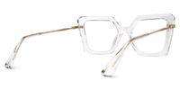 Adriano - Square Crystal Eyeglasses | Vooglam Side View