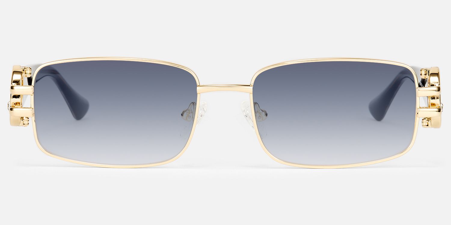 Aurae - Rectangle Gold Sunglasses product detail 2