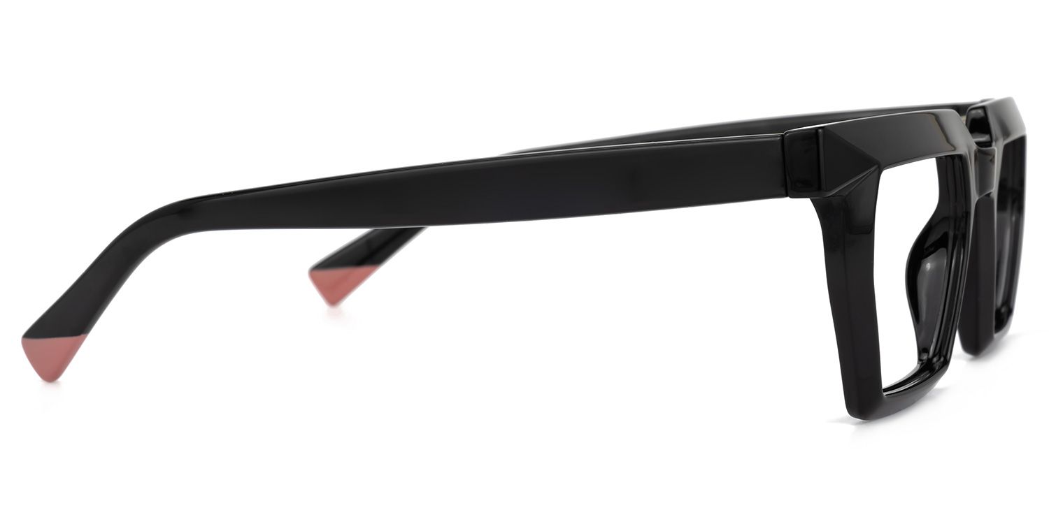 Baden - Rectangle Black Eyeglasses | Vooglam 4