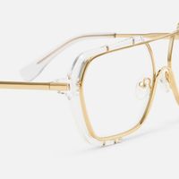 Porsha - Aviator Crystal Eyeglasses | Vooglam Design Details