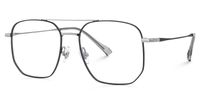 Emke - Aviator Black Eyeglasses | Vooglam Front View