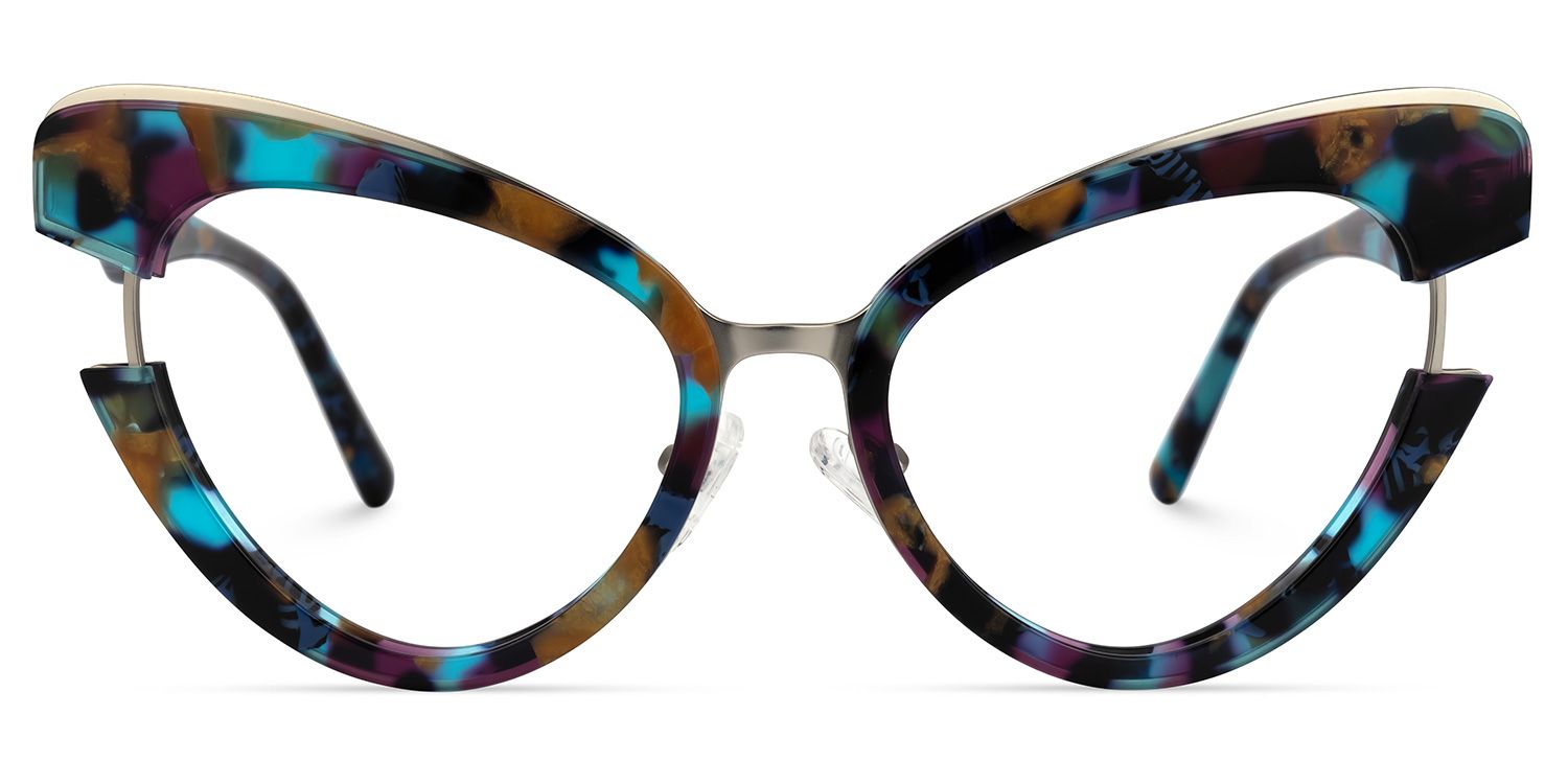 Jazzy - Cat Eye Tortoise Eyeglasses | Vooglam Angle View