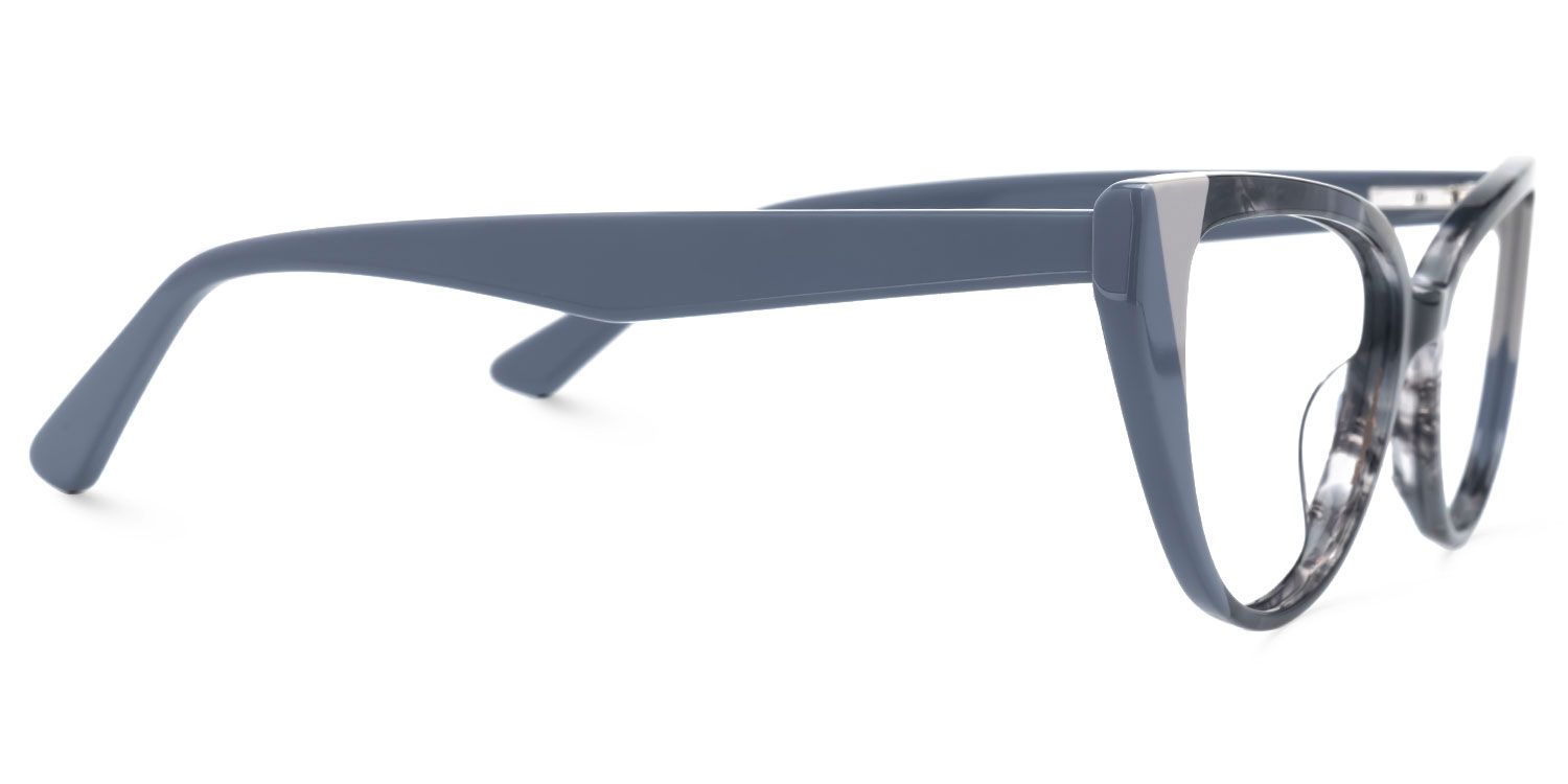 Demarion - Cat Eye Grey Eyeglasses | Vooglam 4