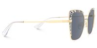 Jabilo - Cat Eye Gold Sunglasses | Vooglam 