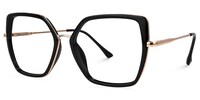 Demia - Square Black Eyeglasses - 3