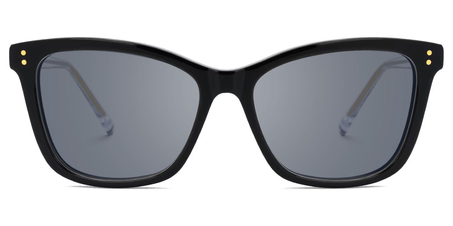 Lalage - Butterfly Black Sunglasses | Vooglam Angle View