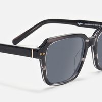 Jafaru - Rectangle Grey Sunglasses | Vooglam Design Details